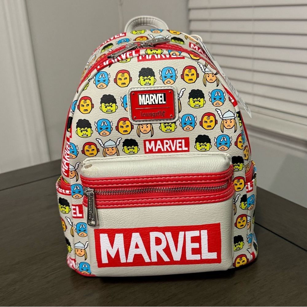 New Disney Parks Authentic Loungefly Marvel Backpack Mini